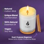 Natur IX Lavender, Basil & Jasmine Scented Candles | Non-Toxic Soy Aromatherapy | 50 Hr Burn Time | 8.3oz Jar with Lid - Image 3