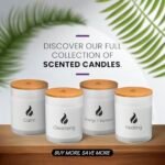 Natur IX Lavender, Basil & Jasmine Scented Candles | Non-Toxic Soy Aromatherapy | 50 Hr Burn Time | 8.3oz Jar with Lid - Image 7