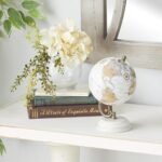 Deco 79 Marble Globe with White Base - 5" x 5" x 8" Elegant Decoration for Home or Office. - Image 3
