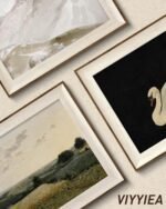 VIYYIEA Framed Swan Wall Art - Vintage Canvas Prints for Living Room & Bathroom Decor, Ideal Gifts! - Image 6