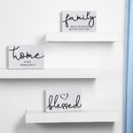 Jetec 3-Piece Blessed Rustic Wood Sign Set for Home Decor - Mini Decorative Farmhouse Signs (White, 4.25 x 2.76 x 0.59 in) - Image 4
