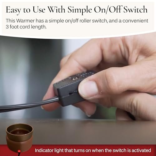41R7k8a1y-L._SL500_.jpg CANDLE WARMERS ETC 2-in-1 Candle and Fragrance Warmer: Heat Scented Candles and Wax Melts to Freshen Your Space. - Image 6