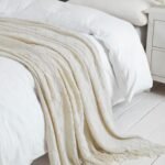 BOURINA Beige Throw Blanket - 50"x60" Soft, Textured Knit Blanket for Couch Decor - Image 7