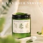Eucalyptus & Mint Soy Candles: 20-Hour Burn, Stress Relief Gift for Meditation & Relaxation, 4oz. - Image 2