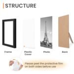 Upsimples 10-Pack Collage Picture Frames for Wall Mounting or Tabletop Display, Various Sizes 8x10, 5x7, 4x6, Black. - Image 7