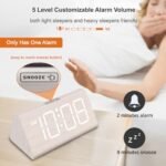 DreamSky Wooden Digital Alarm Clock: Large Numbers, USB Port, Adjustable Volume & Dimmer – Perfect for Bedroom or Living Room Décor! - Image 5