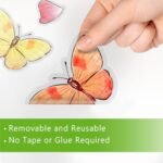 Hello Spring Gnome Window Clings - 4 Sheets of Tulip Truck & Mason Jar Floral Stickers for Home Decor - Image 6