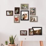 LUCKYLIFE 10-Pack Picture Frame Set: Gallery Wall Collage with 8x10, 5x7, and 4x6 Frames in 3 Finishes. - Image 4
