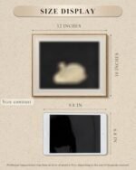 VIYYIEA Framed Swan Wall Art - Vintage Canvas Prints for Living Room & Bathroom Decor, Ideal Gifts! - Image 4