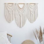Guzhiou Large Macrame Wall Hanging - Boho Tapestry Art for Chic Home Decor, 43"x32" (Wood Beads) - Image 4