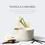 Hidden Label Large 14.8oz Vanilla Caramel Candle - 3 Wicks, Soy Wax, Ceramic Jar, Perfect Gift for Women - Image 2