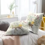Mweet Wildflower Throw Pillow Covers 18x18 In, Set of 2 - Floral & Leaf Design for Spring/Summer Home Decor. - Image 7