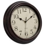 Foxtop Retro Silent Non-Ticking Quartz Wall Clock – 12 Inch Classic Bronze Decor for Living Room, Kitchen, Home Office. - Image 4