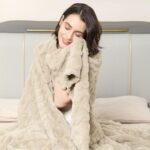 Aganear Fleece Throw Blanket: Soft, Lightweight & Cozy Blanket for Women - Ideal Gift for Any Occasion (50"x60", Khaki) - Image 8