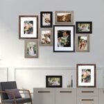 SESEAT 10-Piece Collage Picture Frame Set: 11x14, 8x10, 5x7, and 4x6 Frames in 3 Finishes. - Image 2