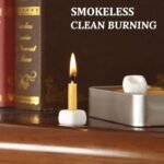 Beeswax Taper Candles Set - 40 Smokeless, Dripless Mini Prayer Candles for Meditation & Yoga Gifts. - Image 5