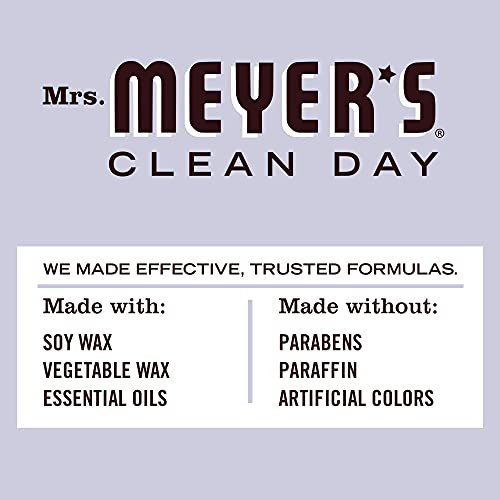 41i92-l8NL._SL500_.jpg MRS. MEYER'S CLEAN DAY Lavender Soy Tin Candle, 12-Hour Burn Time, 2.9 Oz, Essential Oils. - Image 5