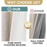 H.VERSAILTEX 100% Blackout Linen Curtains, 84-inch Grommet Panels, Full Light Blocking, Energy Efficient, Natural (2-Pack) - Image 3