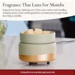 CANDLE WARMERS ETC 2-in-1 Candle and Fragrance Warmer: Heat Scented Candles and Wax Melts to Freshen Your Space. - Image 4