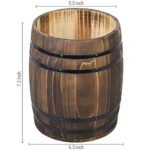 MyGift Vintage Rustic Wine Barrel Design Kitchen Utensil Crock for Cooking Tools - Image 5