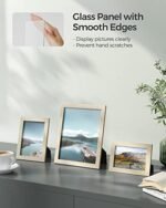 SONGMICS Collage Picture Frame Set of 10: Two 8x10, Four 5x7, Four 4x6 for Wall & Table Decor, Glass, Natural Beige - Image 6