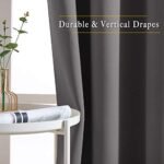 NICETOWN 84-Inch Gray Blackout Curtains - Thermal, Grommet Room Darkening Drapes (2 Panels, W52 x L84) for Bedroom & Living Room. - Image 5