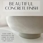 OAKOA Concrete Fruit Bowl - Large Modern Decorative Bowl for Kitchen and Entryway Tables - Image 4