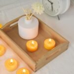 12-Pack Natural Yellow Beeswax Tealight Candles - Organic, Smokeless, Clean-Burning Scented Candles - Image 3