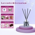 3-Pack Lavender Jasmine Lemongrass Reed Diffuser Set, 50ML with 12 Black Sticks - Air Freshener for Home and Office (8.2x6.6x2.1 in) - Image 4