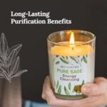 Discover the Magnificent 101 Set: 3 Long-Lasting Pure Sage Smudge Candles for Cleansing, Meditation & Manifestation. Each 3.5 oz candle burns for 42 hours. - Image 2