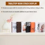 PROBENEX Decorative Faux Books Set | 4 Large Luxe Books for Chic Home Decor & Stylish Living Rooms - Image 6