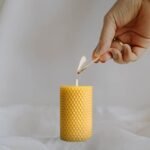 Set of 3 Handmade Beeswax Pillar Candles - Pure Beeswax Rolled for Gifts & Home Decor (2x3.4 in) - Image 6
