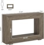 Tribesigns 47-Inch Farmhouse Console Table: Stylish Storage for Entryway & Living Room Use - Image 2
