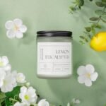 Lemon Eucalyptus Aromatherapy Candle, 7 oz, 50-Hour Burn Time, Soy Wax Gift for Women - Image 4