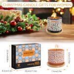 4-Pack Natural Soy Scented Candles for Women - Handmade Pottery Aromatherapy Gift Set for Any Occasion - Image 5