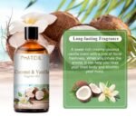 PHATOIL 3.38 oz Coconut & Vanilla Fragrance Oils for Aromatherapy & Diffusers, Perfect for Yoga, Candles & Soaps. - Image 5
