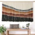 Large Tie-Dye Macrame Wall Hanging - 57" W x 35" L - Stylish Home Decor for Any Room. - Image 2