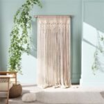OIHYA Macrame Curtain Wall Hanging - Handmade Boho Curtains for Wedding Backdrop & Room Divider, 40"x80" - Image 6