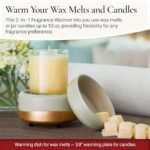 CANDLE WARMERS ETC 2-in-1 Candle and Fragrance Warmer: Heat Scented Candles and Wax Melts to Freshen Your Space. - Image 2
