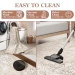 8x10 Collive Washable Area Rug in Beige: Non-Slip Boho Design for Living Room, Bedroom, or Office. Stain Resistant! - Image 6