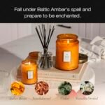 Voluspa Baltic Amber Large Candle, 18 oz, 100-Hour Burn Time, Handcrafted Coconut Wax, USA-made. - Image 2