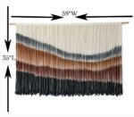 Large Tie-Dye Macrame Wall Hanging - 57" W x 35" L - Stylish Home Decor for Any Room. - Image 5