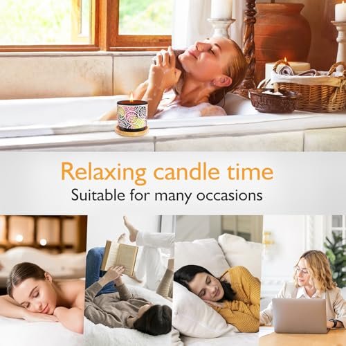 51EFdtwgWIL._SL500_.jpg 4-Pack Natural Soy Scented Candles for Women - Handmade Pottery Aromatherapy Gift Set for Any Occasion - Image 3