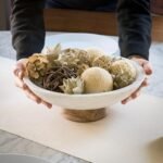 Cork & Mill 11" Marble Decorative Bowl with Acacia Wood Base - Versatile Home Decor Centerpiece - Image 6