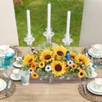 Rustic Summer Sunflower Table Centerpieces: Artificial Floral Arrangements in Wooden Crates for Farmhouse Decor. - Image 7