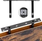 Fixwal 15.8" Rustic Wood Floating Shelves - Set of 4 for Bathroom, Living Room, Bedroom, Kitchen (Brown) - Image 4