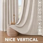 H.VERSAILTEX 100% Blackout Linen Curtains, 84-inch Grommet Panels, Full Light Blocking, Energy Efficient, Natural (2-Pack) - Image 7