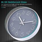 Jomparis 12-Inch Silent Wall Clock: Modern, Battery-Operated, Non-Ticking Decor for Home, Office, and More. - Image 2