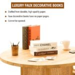 PROBENEX Decorative Faux Books Set | 4 Large Luxe Books for Chic Home Decor & Stylish Living Rooms - Image 5