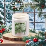 Homsolver Balsam Pine Candle - 7oz Christmas Fir Candle with 50+ Hour Burn Time, Perfect Holiday Gift for Women - Image 3